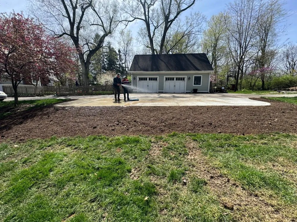Custom landscape installation in Fishers, IN - Evergreen Outdoor Tree Service & Landscape