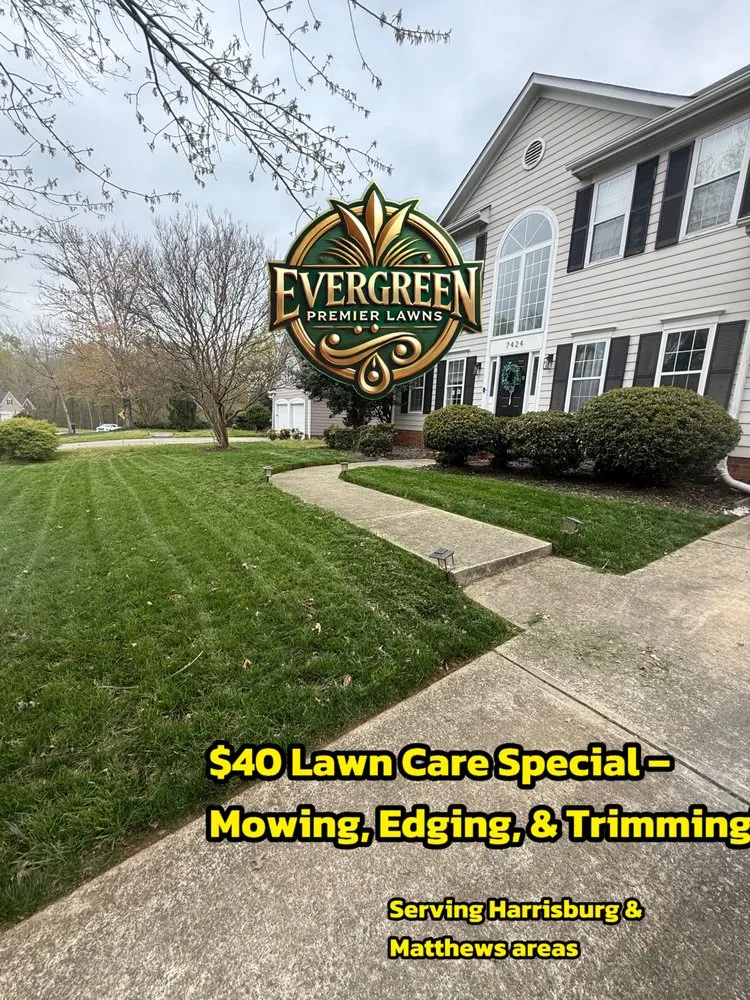Custom lawn mowing service in Charlotte, NC - Evergreen Premier lawns