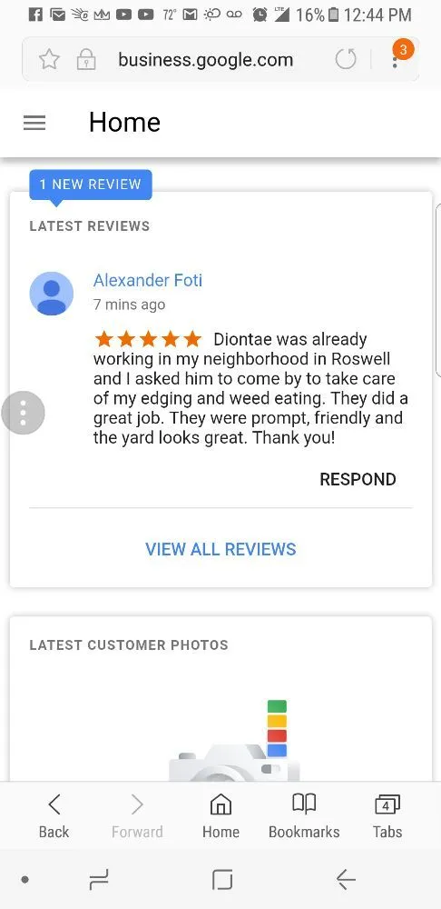 Custom landscape installation in Ball Ground, GA by Evergreen Property Care