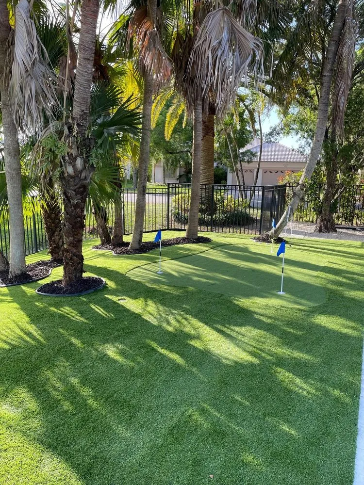 Expert garden landscaping with custom design in Boca Raton, FL by Evergreen Tech Landscaping