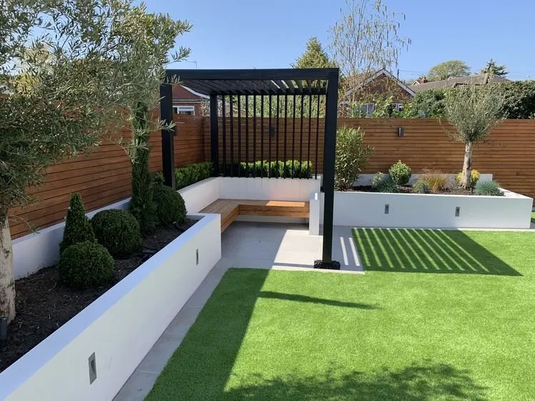 Affordable lawn mowing service with custom design in San Diego, CA by Everlasting Remodel