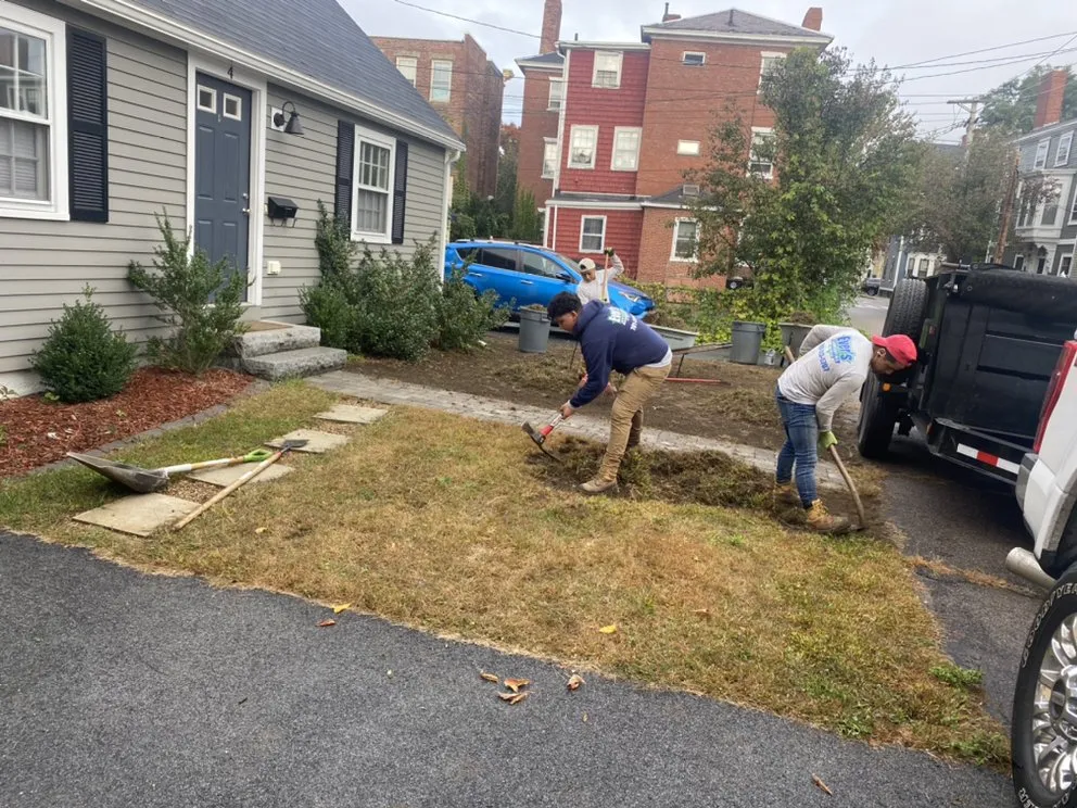Local landscape installation with custom design in Lynn, MA by Evers Landscaping