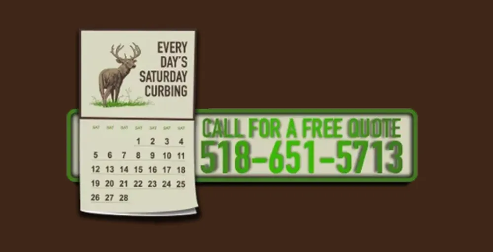 Top-rated yard maintenance in Bangor, NY by Every Day's Saturday Curbing