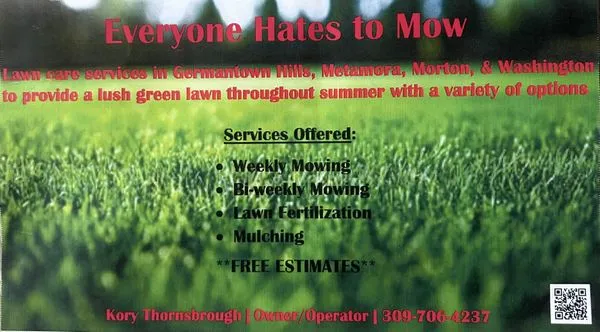 Everyone Hates To Mow Logo