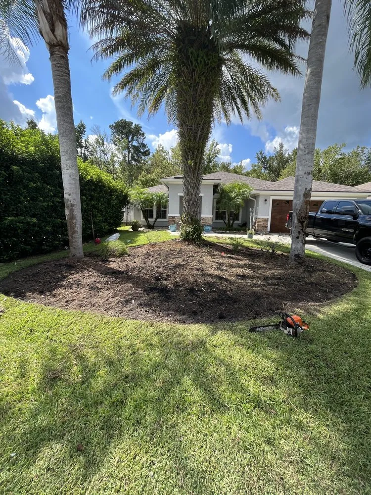 Custom garden landscaping in Palm Coast, FL by Everything Exterior Property Maintenace