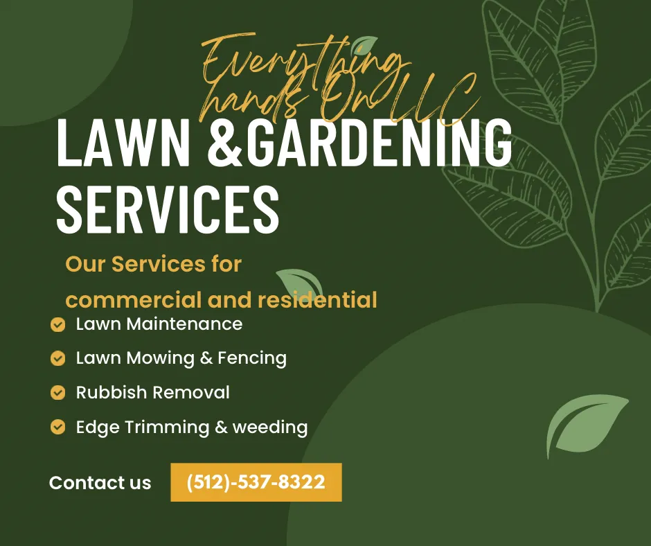 Affordable yard maintenance with custom design across Bastrop, TX - Everything Hands On