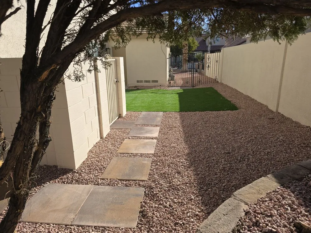 Professional garden landscaping in Las Vegas, NV by Everything Turf Pros