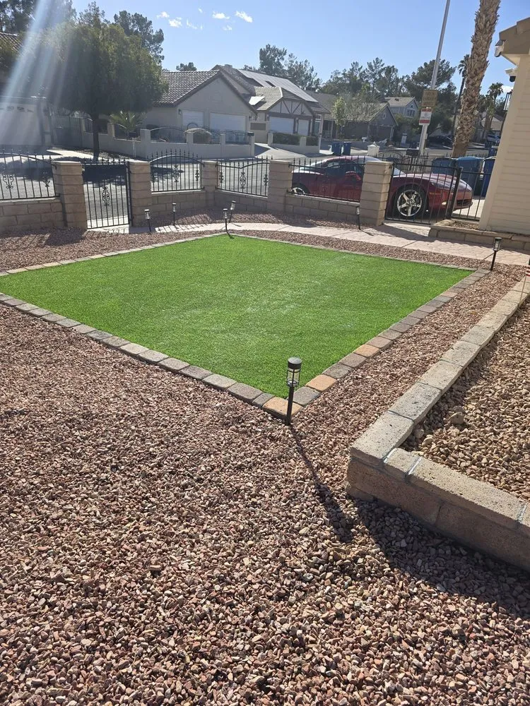 Custom landscape design for residential properties across Las Vegas, NV - Everything Turf Pros