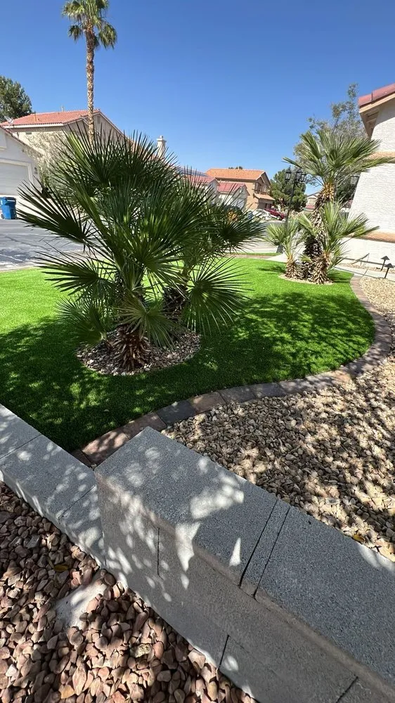 Reliable garden landscaping for beautiful yards in Las Vegas, NV by Everything Turf Pros