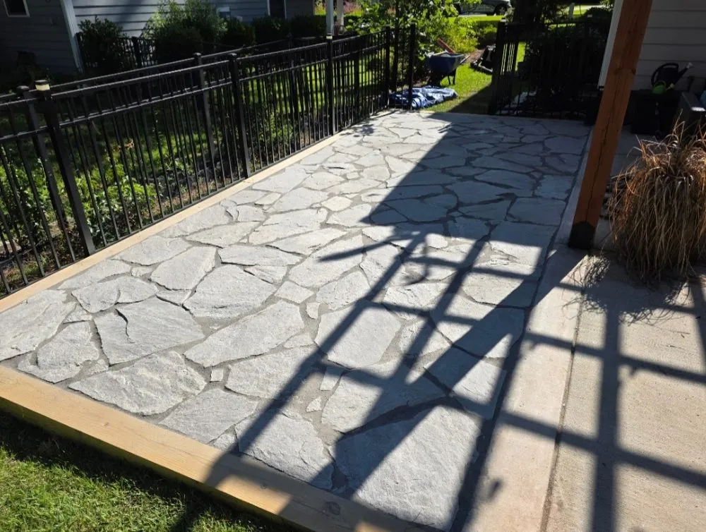 Affordable landscape installation in Bunnlevel, NC by Evolution Landscape Solutions