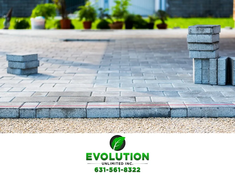 Reliable landscape installation with custom design in Shoreham, NY by Evolution Unlimited