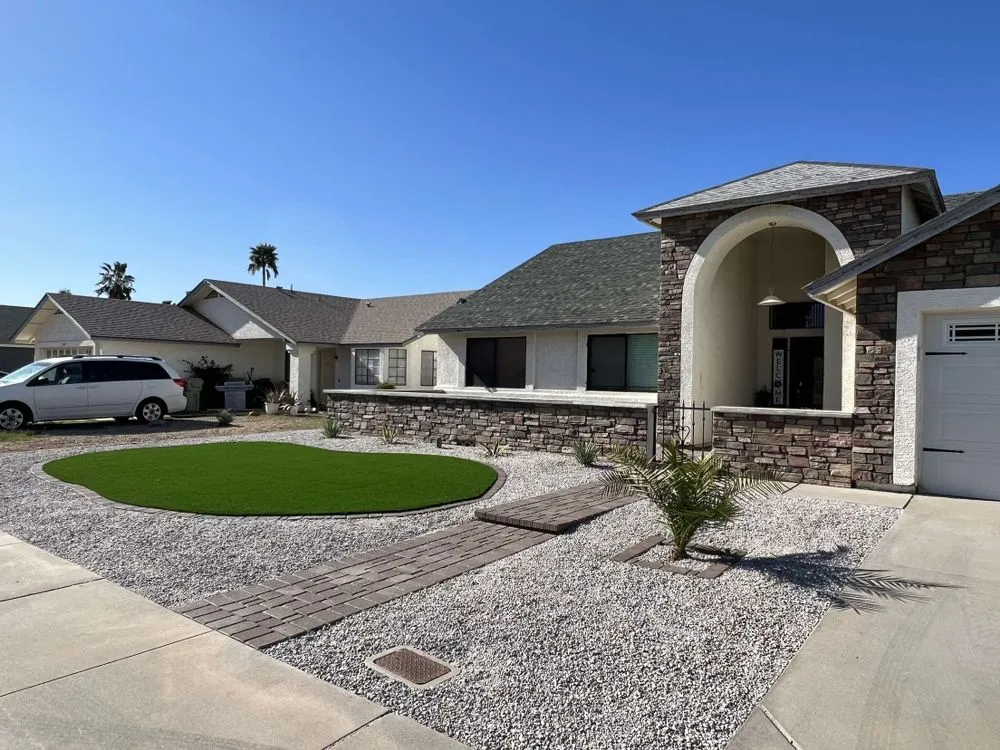 Top-rated lawn mowing service for outdoor upgrades in Phoenix, AZ by Excel Landscape & Design