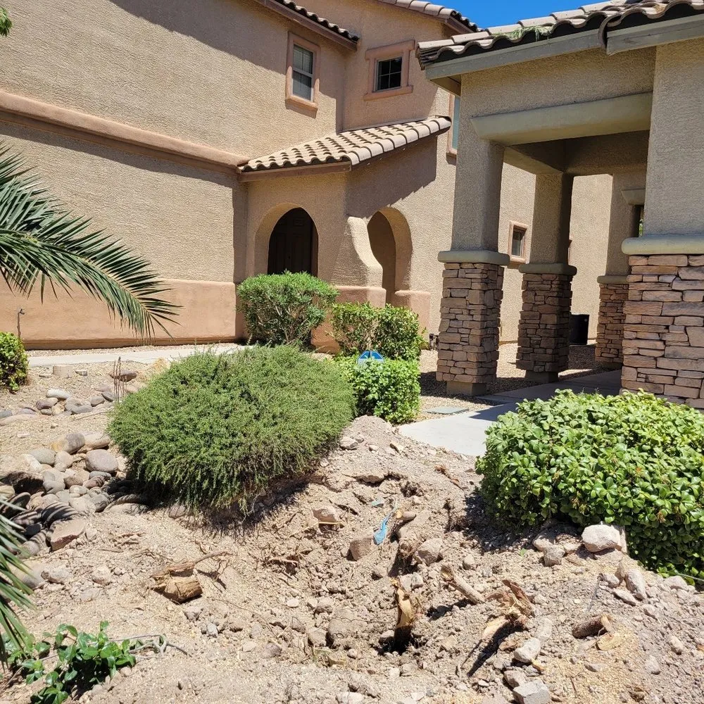 Expert yard cleanup service for beautiful yards in Las Vegas, NV by Excellence Landscaping and Construction