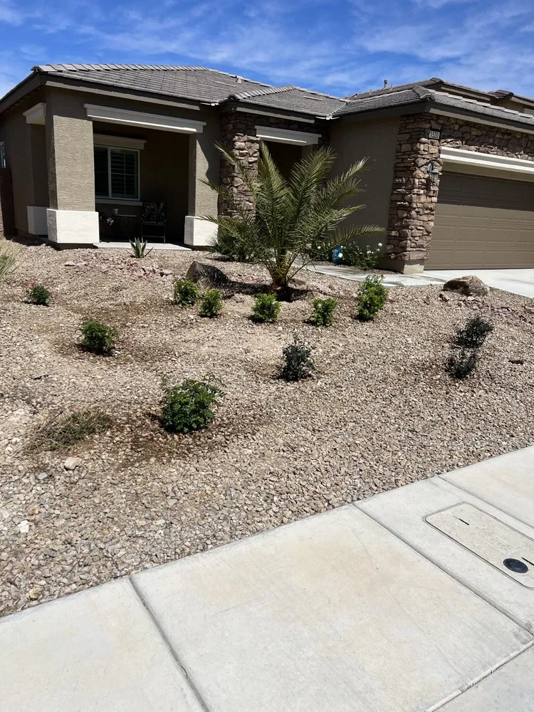 Expert garden landscaping for residential properties in Las Vegas, NV by Excellence Landscaping and Construction