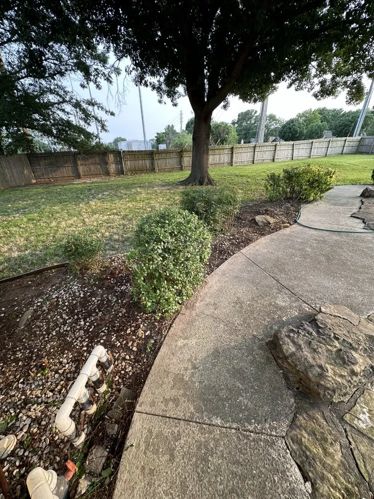 Professional yard cleanup service for residential properties across Tulsa, OK - Excellence Lawn Services