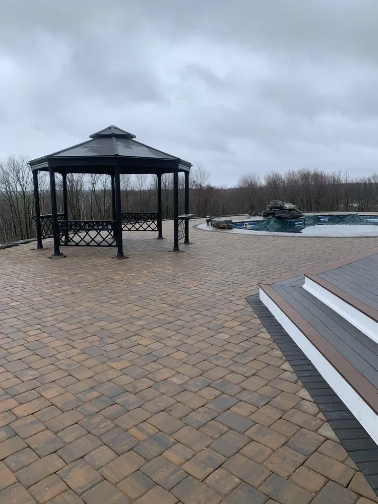 Custom outdoor landscaping for beautiful yards across Bethlehem, CT - Excellence Masonry and Contracting