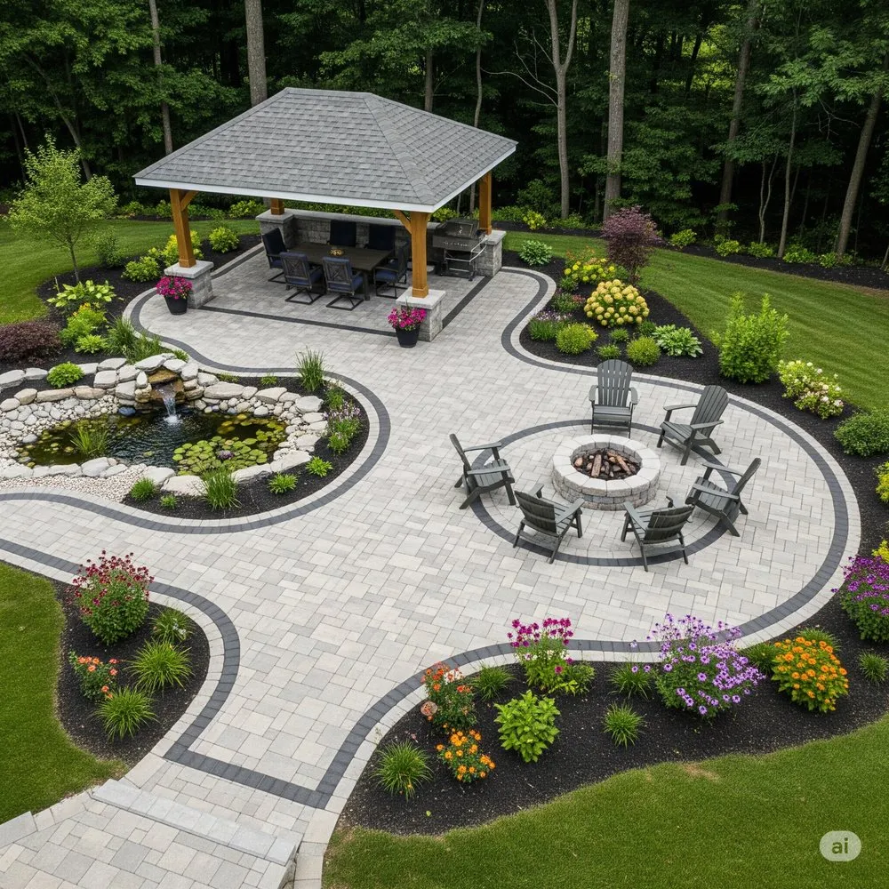 Professional landscape installation for outdoor upgrades in Bethlehem, CT by Excellence Masonry and Contracting