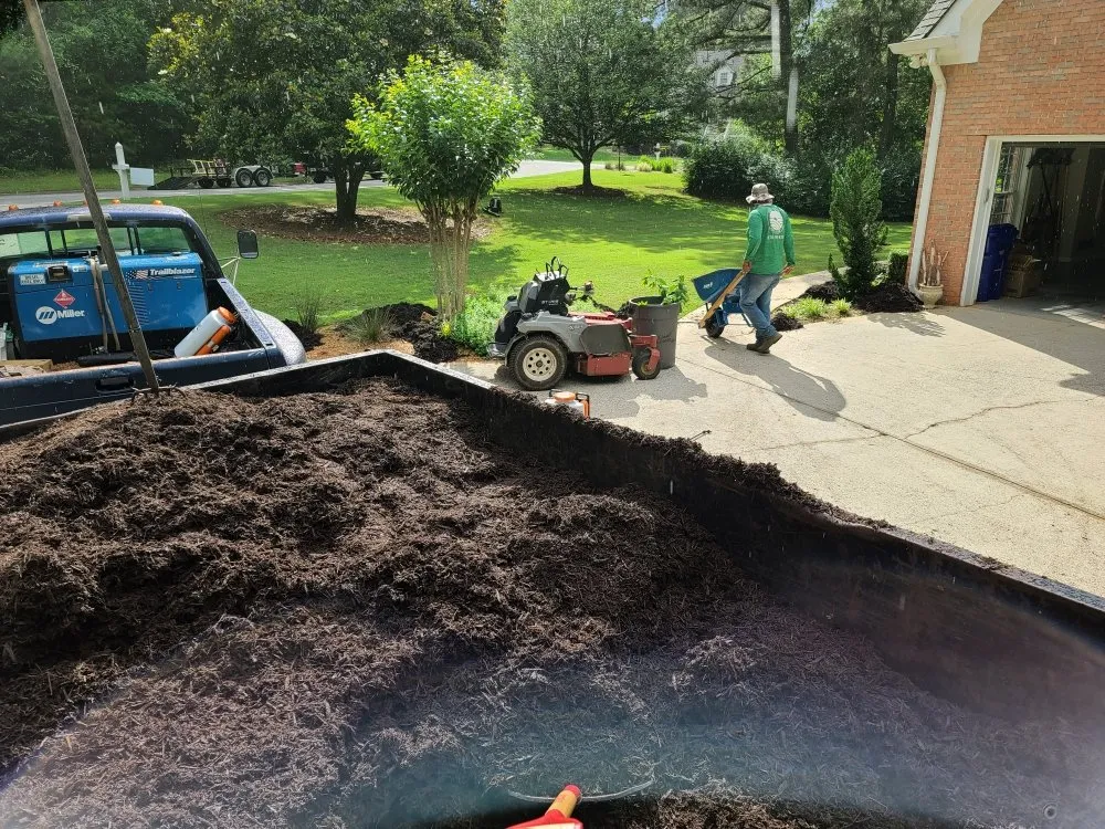 Expert yard cleanup service in Peachtree CIty, GA by Exceptional Lawn Care