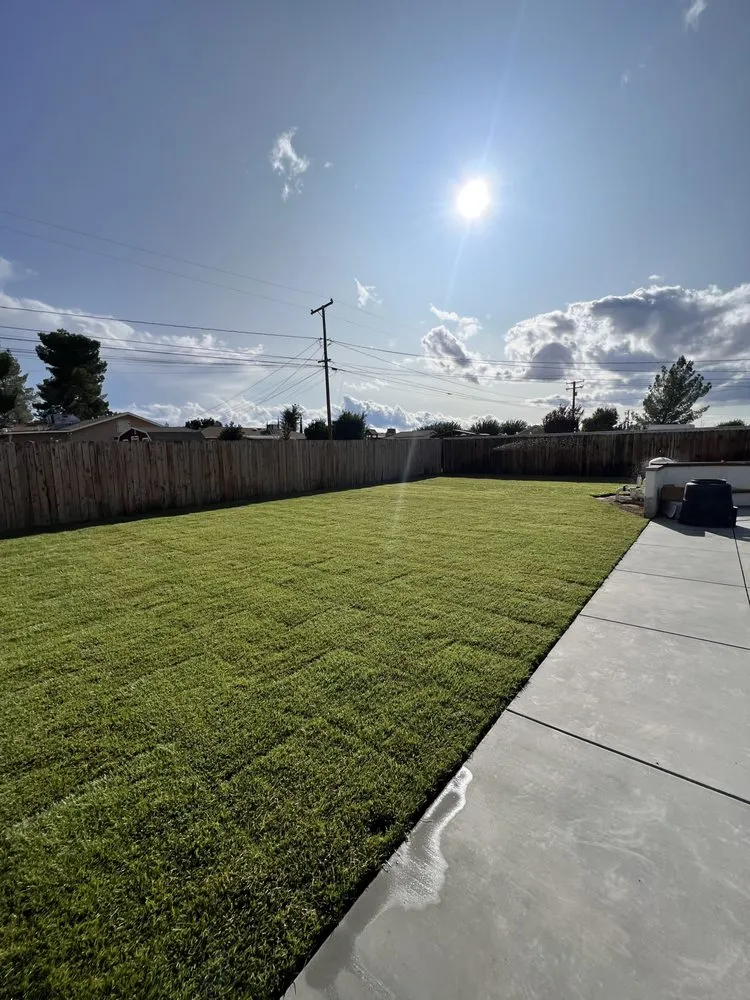 Professional lawn care service with custom design across Fontana, CA - Exclusive Hardscape & Exterior Design