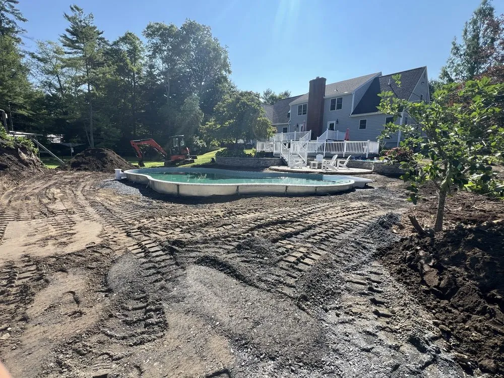 Local yard cleanup service in Abington, MA by Exclusive Hardscapes