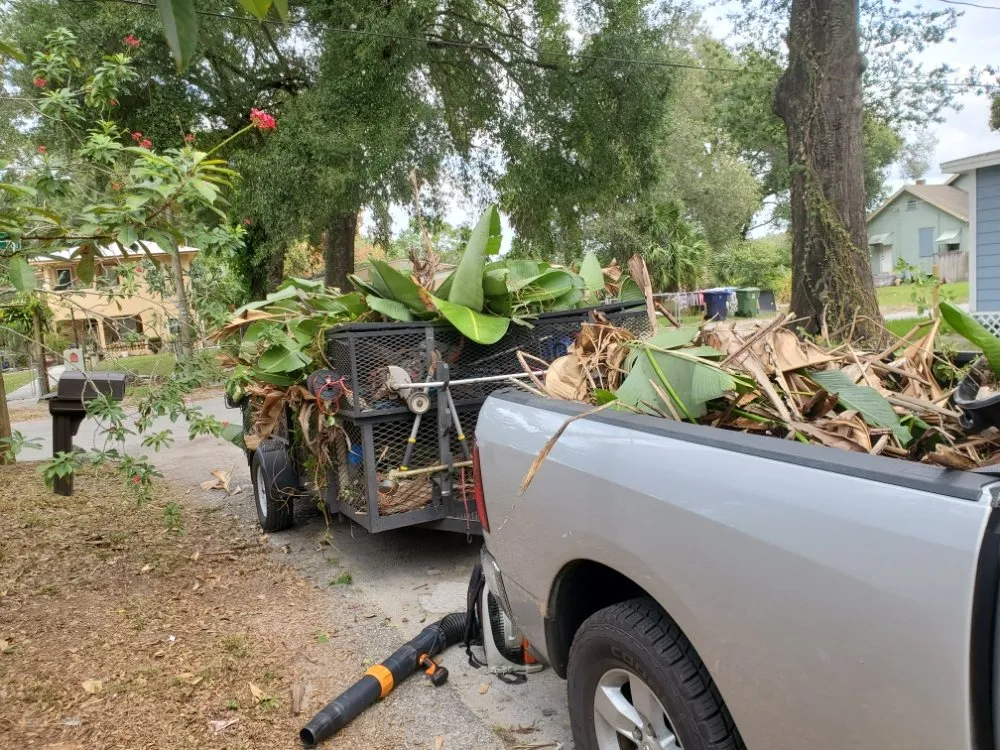Reliable yard cleanup service for residential properties in Tampa, FL by Exclusive Property Maintenance
