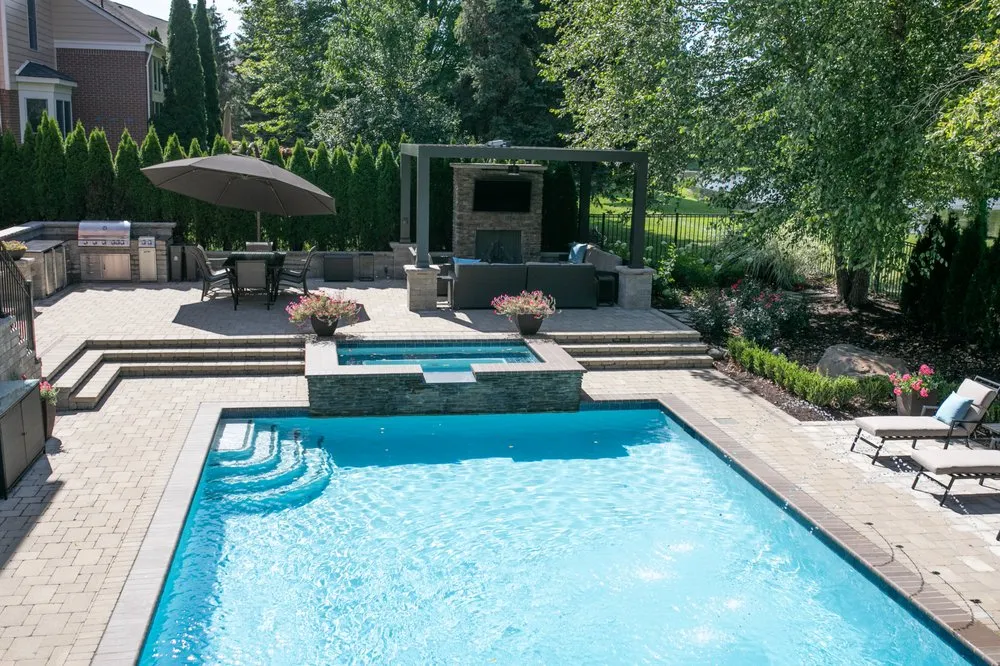 Custom landscape design for outdoor upgrades in Northville, MI by Executive Landscape