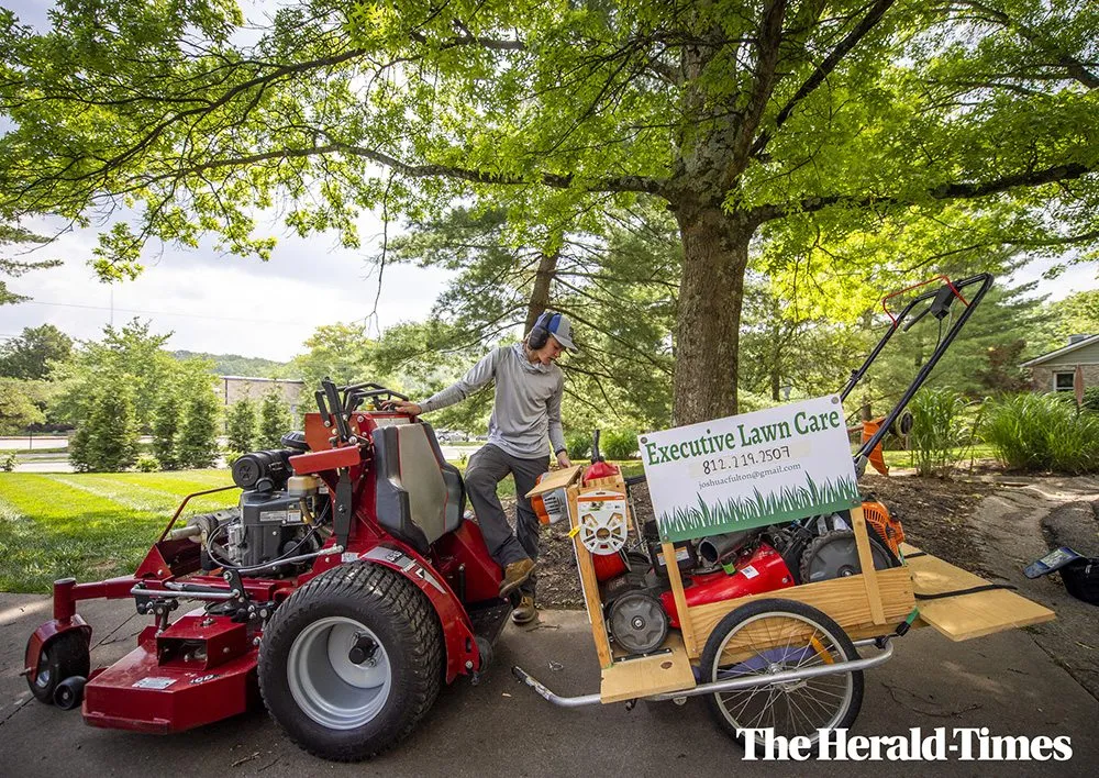 Local lawn mowing service for homes in Bloomington, IN by Executive Lawn Care