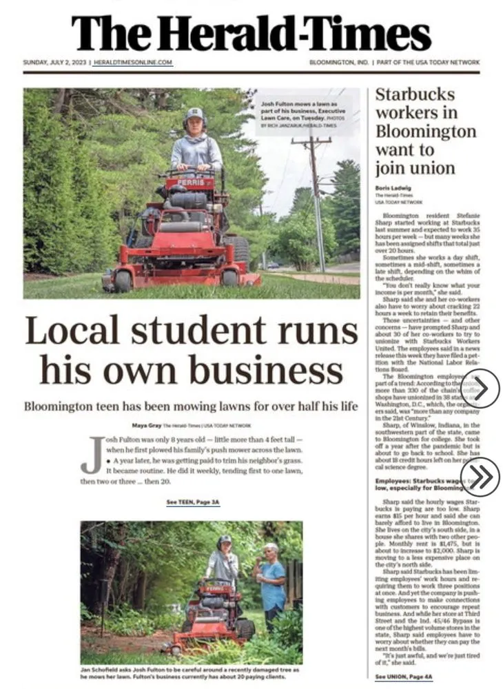 Expert landscaping services in Bloomington, IN - Executive Lawn Care