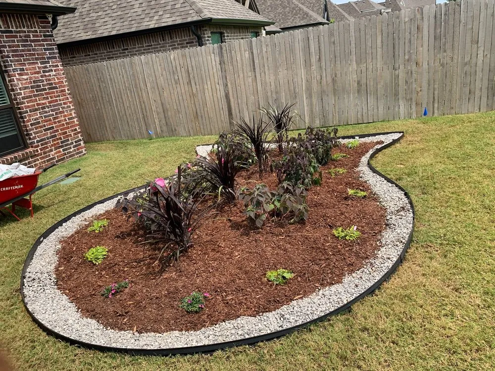 Local landscape installation in Claremore, OK by Executive Lawn Care
