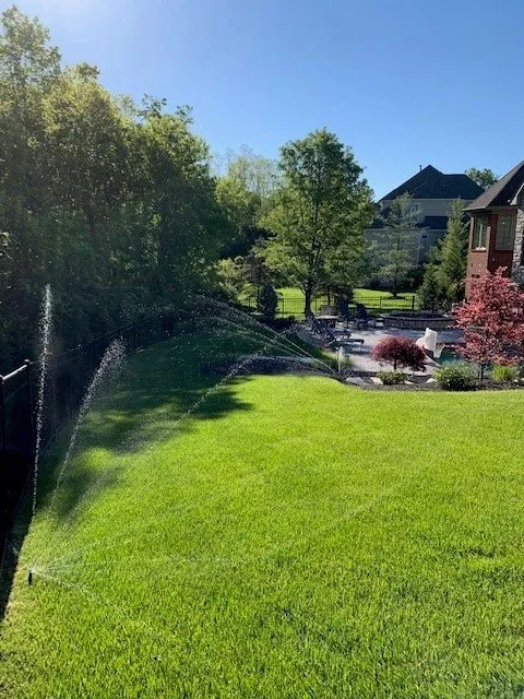 Custom residential landscaping in Hebron, KY by Expert Irrigation & Outdoor Lighting