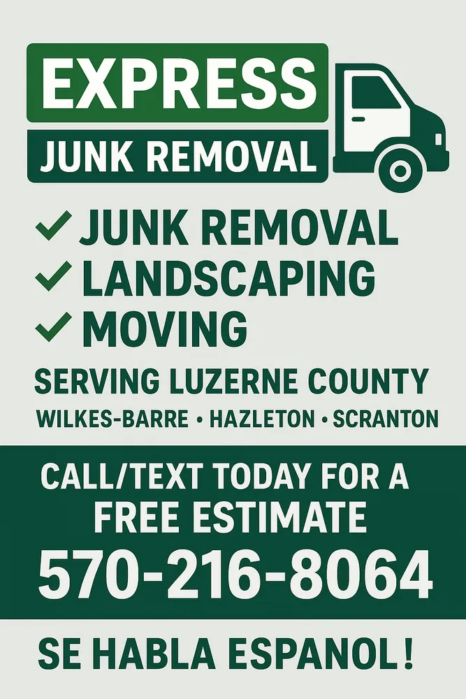 Local lawn mowing service with custom design across Hazleton, PA - Express Junk Removal