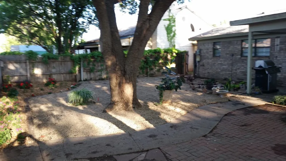 Professional yard maintenance for beautiful yards in Lubbock, TX by express landscape design