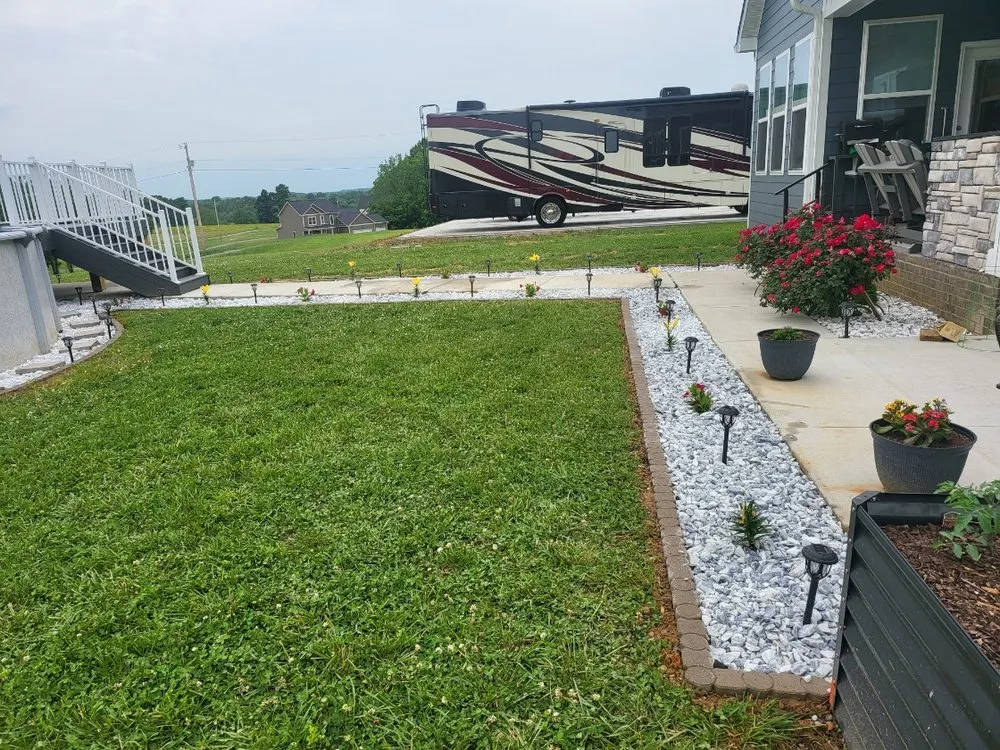 Professional lawn mowing service in Portland, TN by Express Landscaping