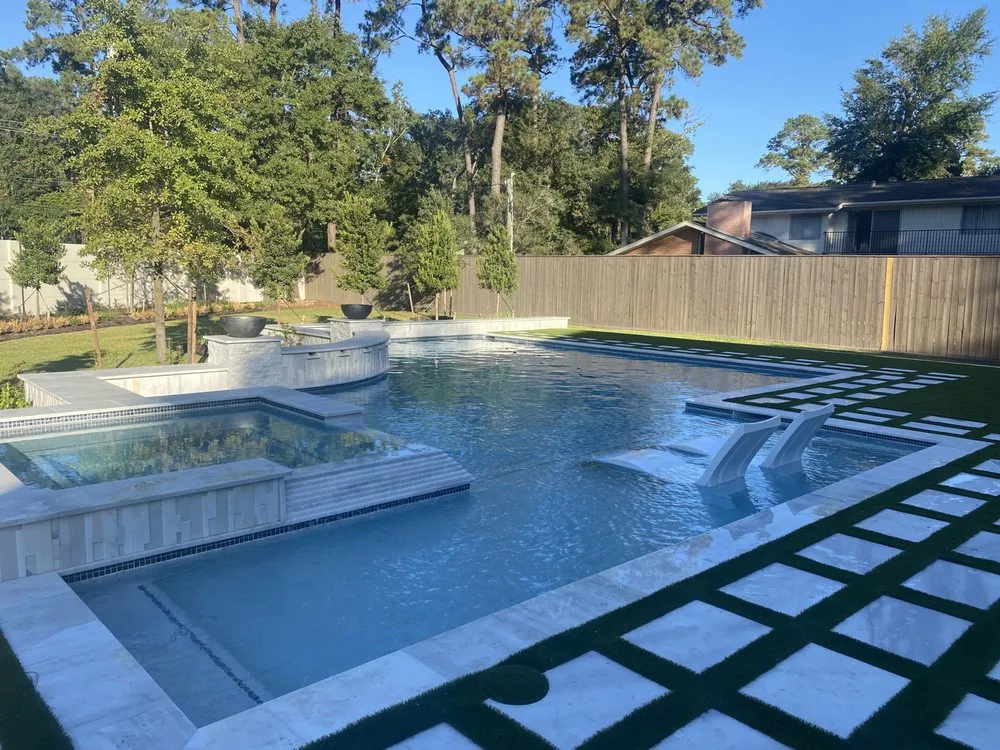 Expert landscape installation for residential properties across Cypress, TX - Expression Custom Pools