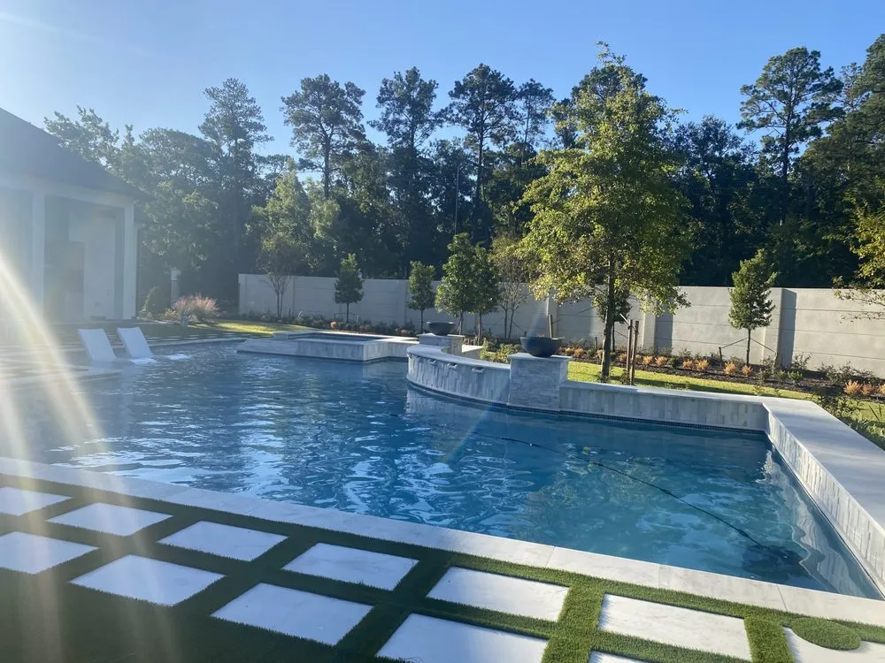 Reliable lawn care service in Cypress, TX by Expression Custom Pools