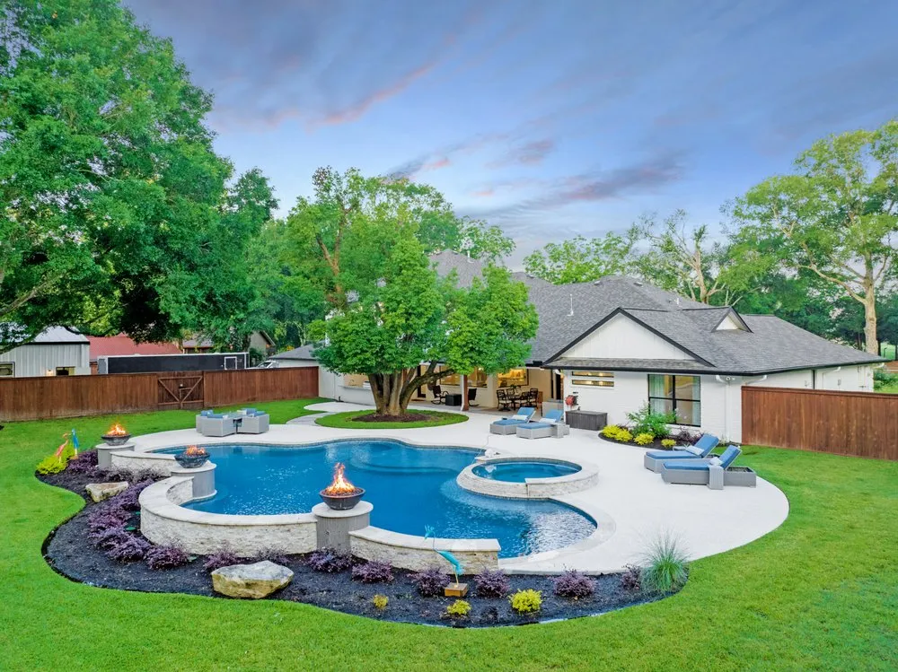 Reliable landscape design for residential properties in Cypress, TX by Expression Custom Pools