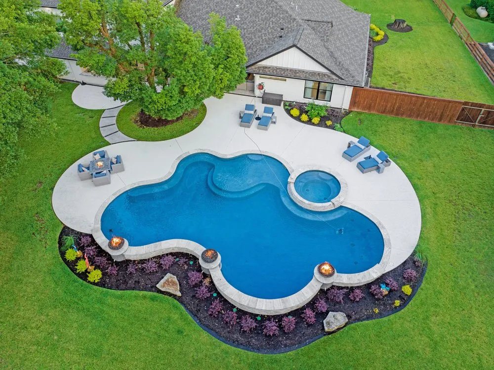 Affordable garden landscaping experts serving Cypress, TX - Expression Custom Pools