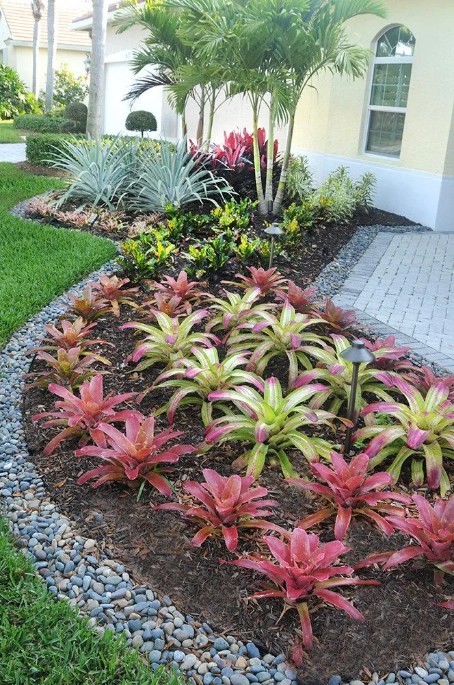 Trusted garden landscaping with custom design in Palm Bay, FL by Exquisite Lawn Maintenance