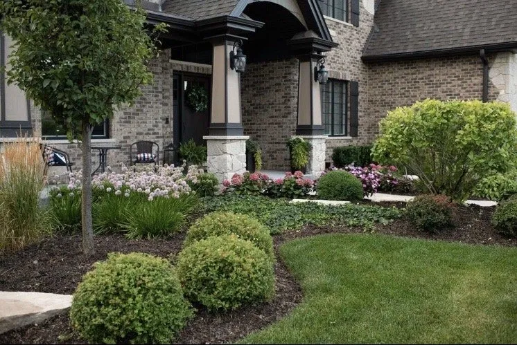 Professional lawn mowing service for residential properties in Mokena, IL by Exterior Design Corporation
