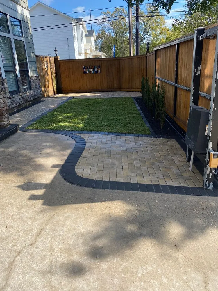 Expert landscape installation for beautiful yards in Houston, TX by Exterior Effect Design and Construction