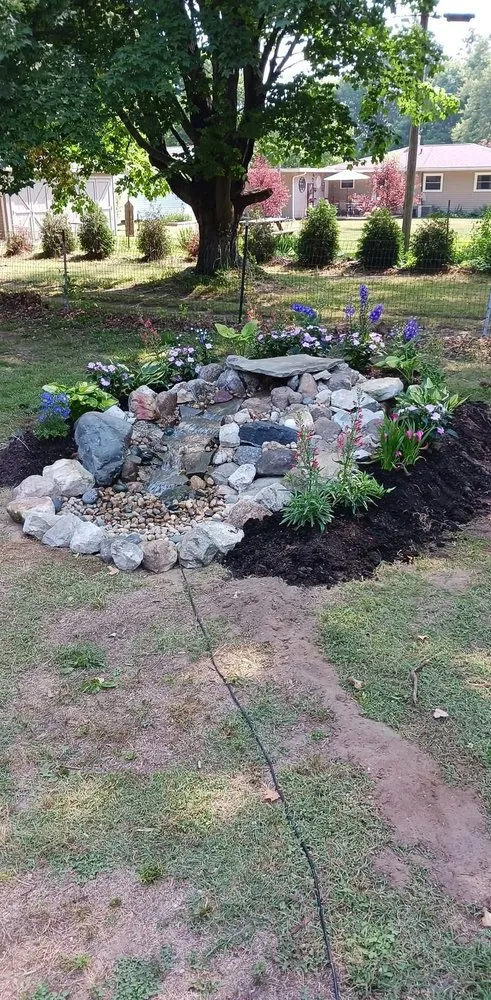 Custom outdoor landscaping for homes across Benton Harbor, MI - Exterior Element Property Services