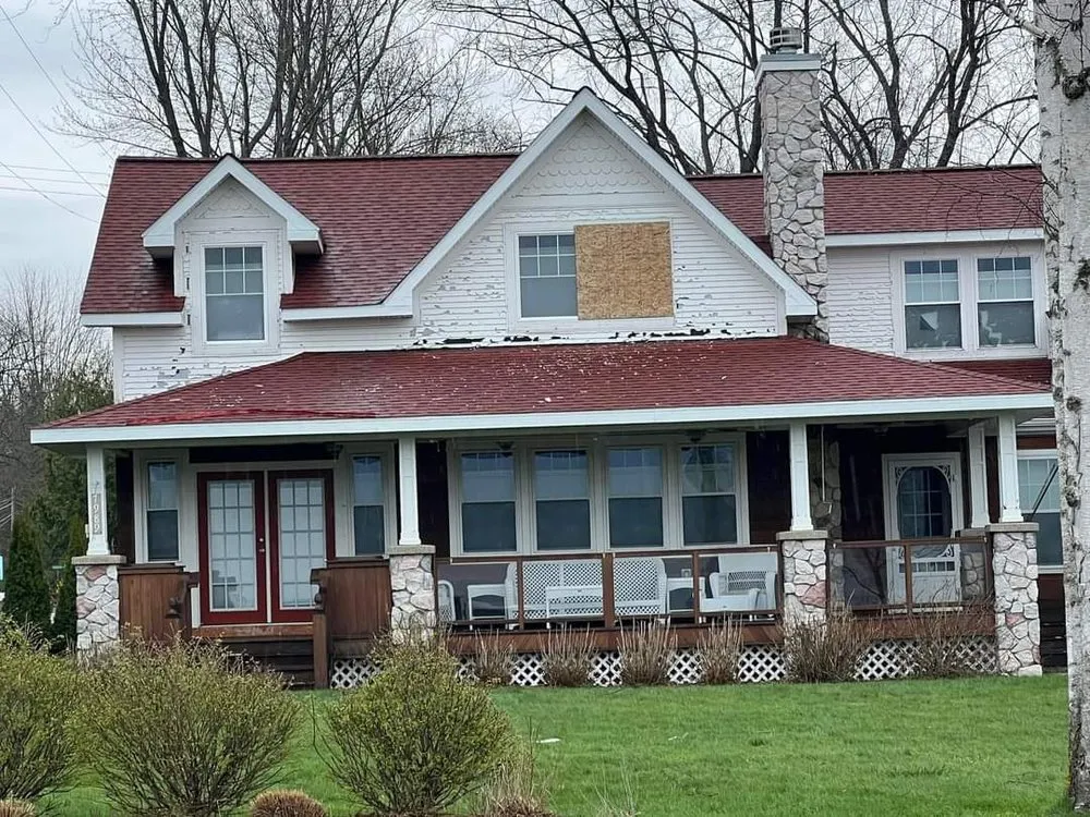 Custom lawn mowing service with custom design in Benton Harbor, MI by Exterior Element Property Services