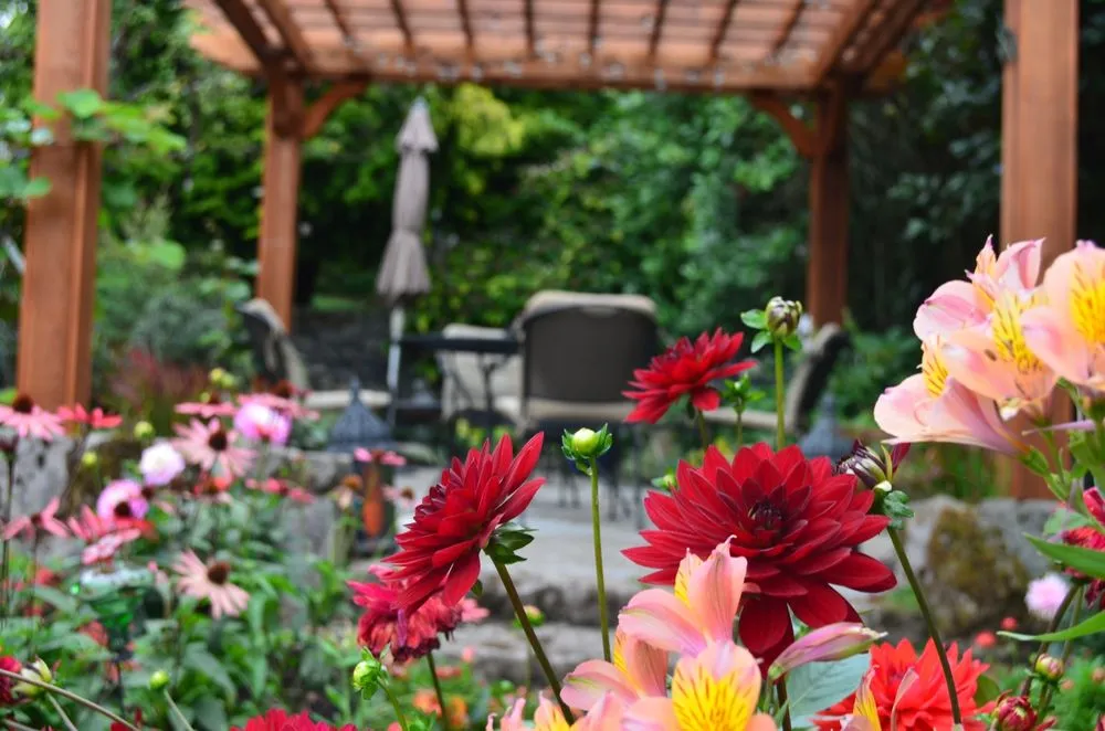 Custom lawn mowing service for outdoor upgrades in Tigard, OR by Exterior Spaces LLC