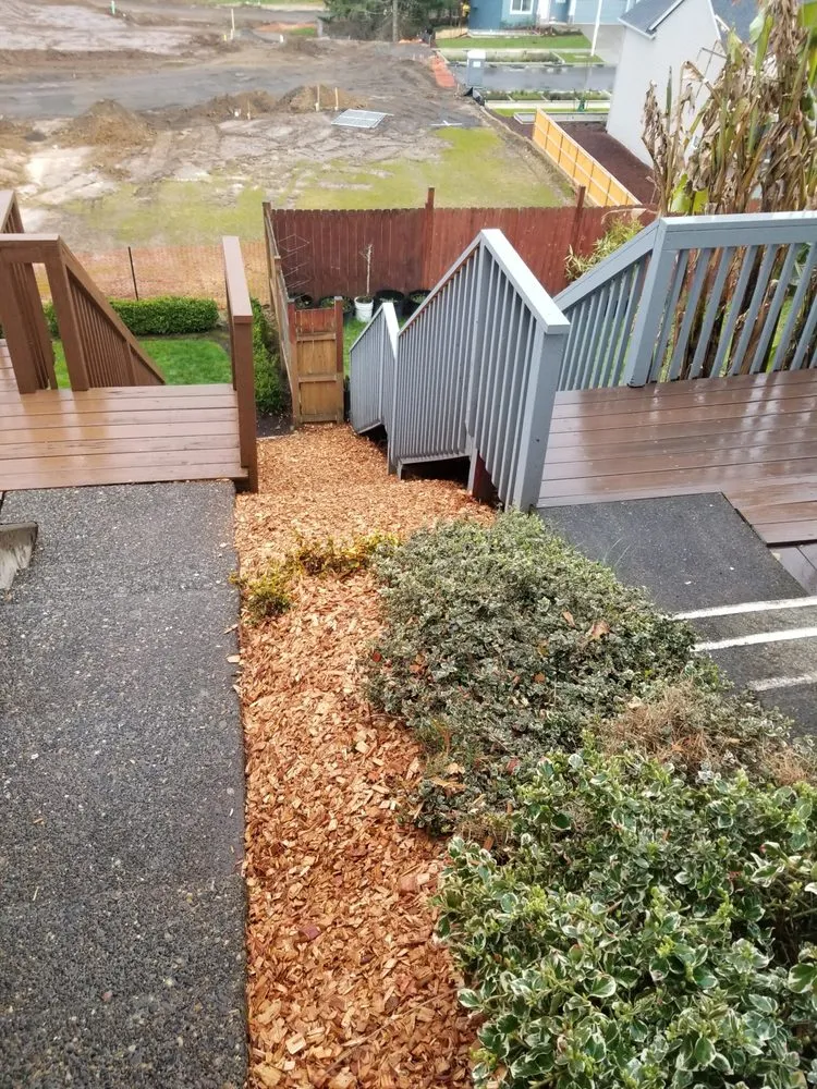 Custom landscape installation in Gresham, OR by Extra Hand Lawn Care
