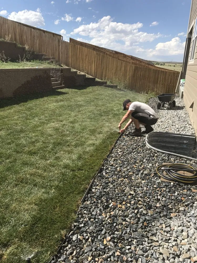 Professional residential landscaping with custom design in Colorado Springs, CO by Extra Mile Home Services