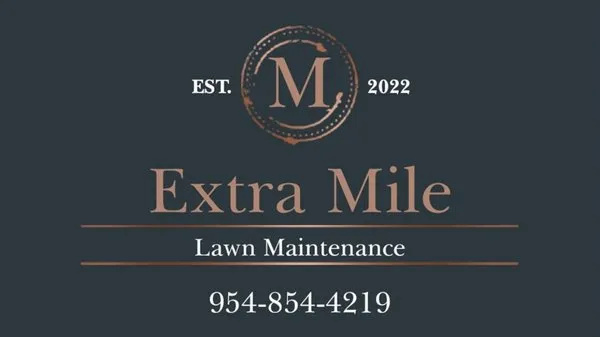 Extra Mile Lawn Maintenance Logo