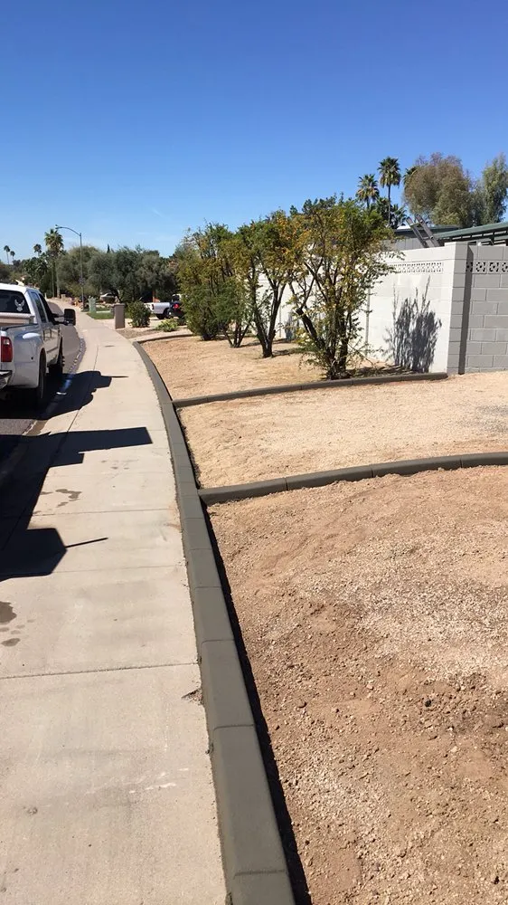 Professional landscape design in Peoria, AZ by Extreme Borders and Curbs