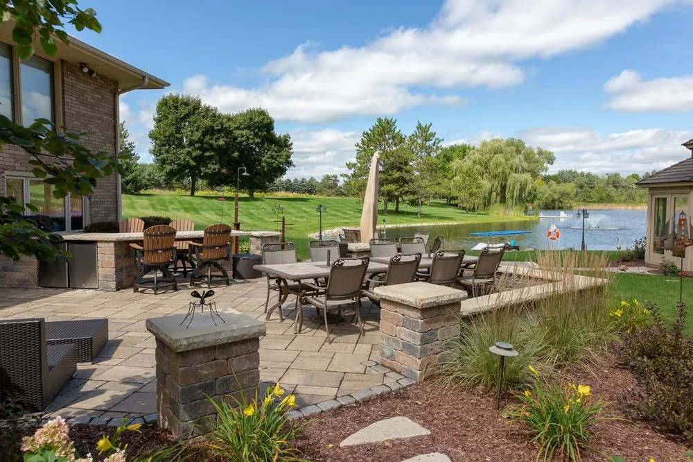 Professional lawn mowing service for homes in Big Bend, WI by Extreme Exteriors