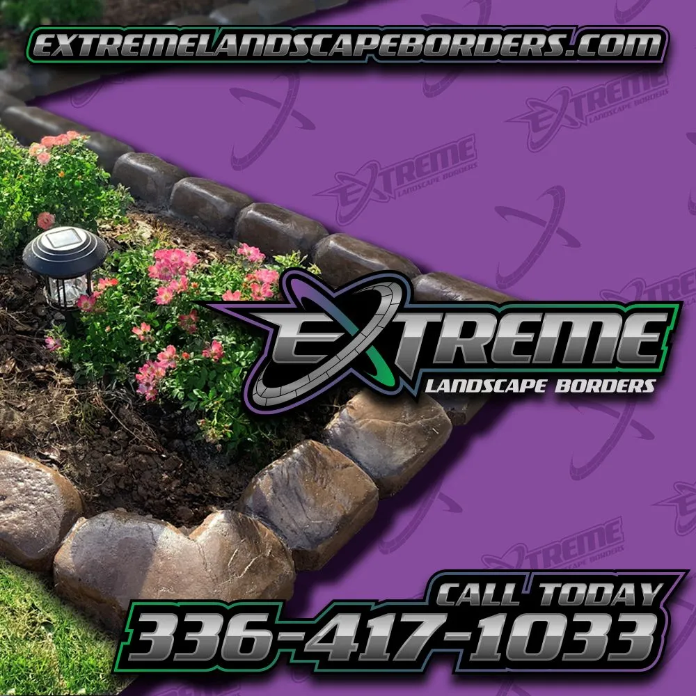 Custom landscape installation for homes in Gibsonville, NC by Extreme Landscape Borders
