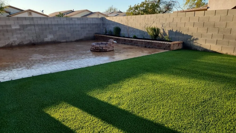 Reliable lawn mowing service for outdoor upgrades in Tucson, AZ by Exxcell Landscaping
